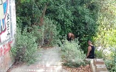 Rough Bareback Outdoors in Abandoned House With Hot Muscle Hard Top