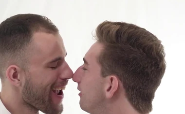 Slim priest's doggy style raw adventure with twink
