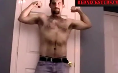 Handsome Straight Hairy Redneck Bear@RedneckStuds