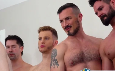 Braxton Cruz and Eddie Patrick stretch Jack Aries holes in nasty gangbang