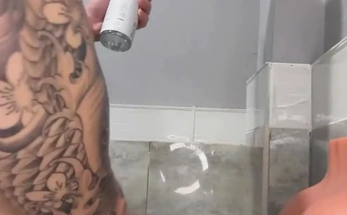 As1an Tw!nk Fucking H1s T0y At The Gym