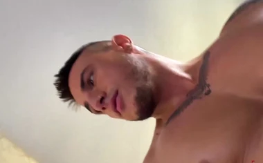 Hottie Klein Kerr spreads legs for an ass drilling after getting caught jerking