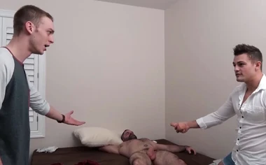 Stepdad Lies Silently on the Bed&comma; Unbothered by His Stepsons' Chaos