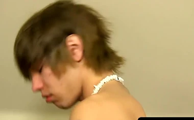 Passionate twink stuffs his ass with dildo while jerking off solo