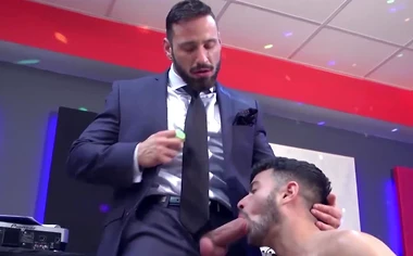 Sexy Robbie Rojo ass fucked hardcore by classy suit stallion