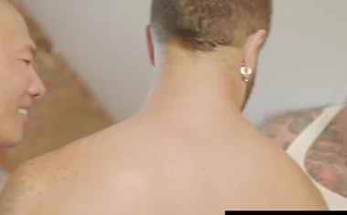 Erotic Adam Ramzis mouth and ass were severely stretched by two girthy dicks