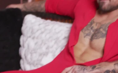 Buddies Ryan Bones and Troy River start jerking off together side-by-side