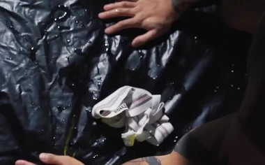 Piss soaked Yoshi Kawasaki and Nanashi enjoy deep nasty fisting action