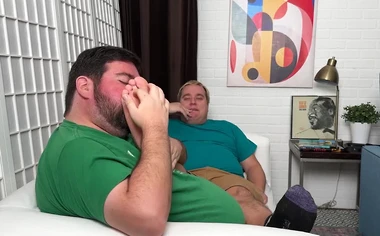 Chubby Nemo Helps His Master Matt Relax With Foot Worship
