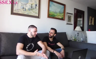 Straight friends watching porn